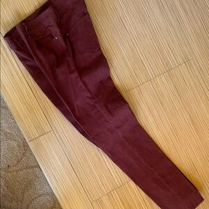 Burgundy Slim Fit Pants